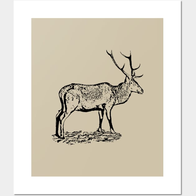 Red deer Wall Art by Guardi